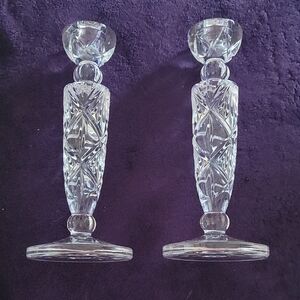 Elegant Crystal Candle Holders